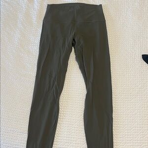 Lululemon Athletica Olive Green Leggings